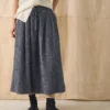 Jupe en coton froissé
