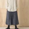 Jupe en coton froissé