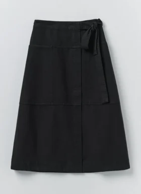 Jupe-tablier en toile de coton