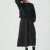 Jupe-tablier en toile de coton