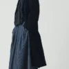 Manteau en denim japonais à épaules tombantes