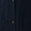 Manteau en denim japonais à épaules tombantes