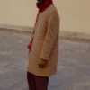 Manteau en laine à carreaux vifs