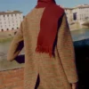 Manteau en laine à carreaux vifs