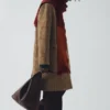 Manteau en laine à carreaux vifs