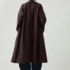 Manteau raglan en coton ciré Frankie