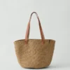Mifuko Sac panier en papier tressé
