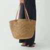 Mifuko Sac panier en papier tressé