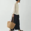 Mifuko Sac panier en papier tressé