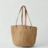 Mifuko Sac panier en papier tressé