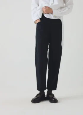 Pantalon Alix en coton et lin
