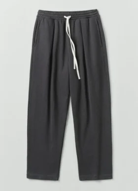 Pantalon de détente en coton et chanvre brossé