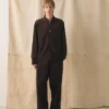 Chemise à enfiler en velours côtelé bio