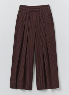 Pantalon de pêcheur en coton rayé