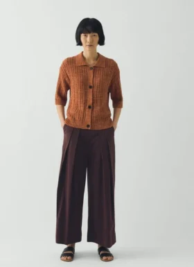 Pantalon de pêcheur en coton rayé