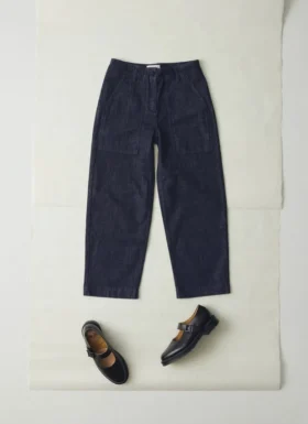 Pantalon de travail en denim indigo