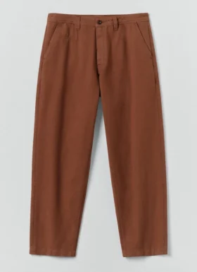 Pantalon Elliot en toile de coton teint en pièce