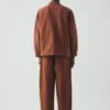 Pantalon Elliot en toile de coton teint en pièce