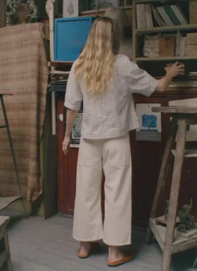 Pantalon en denim ample et décontracté