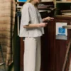 Pantalon en denim ample et décontracté