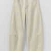 Pantalon en denim à coutures sculptées