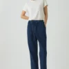 Pantalon en denim à empiècements Suki