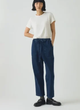 Pantalon en denim à empiècements Suki
