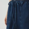 Pantalon en denim à empiècements Suki