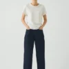 Pantalon en denim indigo fuselé