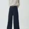 Pantalon en denim à jambes larges