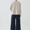 Pantalon en denim à jambes larges