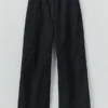 Pantalon en denim à jambes larges