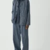 Pantalon en denim à jambes larges Jude Stripe
