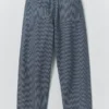 Pantalon en denim à jambes larges Jude Stripe