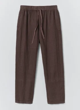 Pantalon en lin teint en pièce Alfie