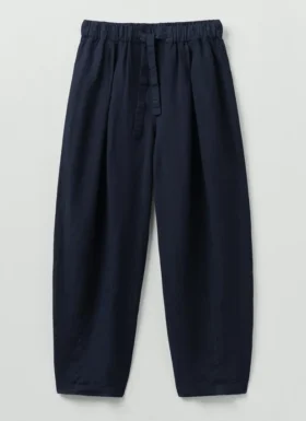 Pantalon en lin teint en pièce Minako