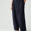 Pantalon en lin teint en pièce Minako