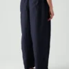 Pantalon en lin teint en pièce Minako