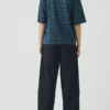 Pantalon en sergé de coton biologique sculpté
