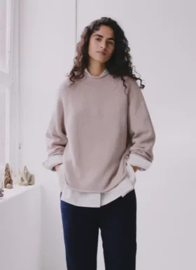 Pantalon en sergé indigo Alix