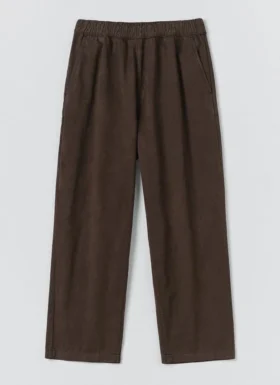 Pantalon Gabriel en sergé de coton teint en pièce