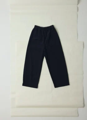 Pantalon à jambes larges en velours côtelé biologique