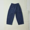 Pantalon à jambes larges en velours côtelé biologique