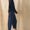Pantalon à jambes larges en velours côtelé biologique