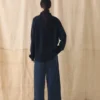 Pantalon à jambes larges en velours côtelé biologique