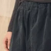 Pantalon à jambes larges en velours côtelé biologique