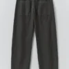 Pantalon Jude en sergé de coton à jambes larges
