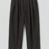 Pantalon large en toile de coton Bill