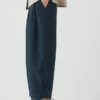 Pantalon large à micro-motif pied-de-poule Carys
