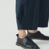 Pantalon large à micro-motif pied-de-poule Carys